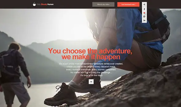 Landing Page Websites with Vertical Layouts