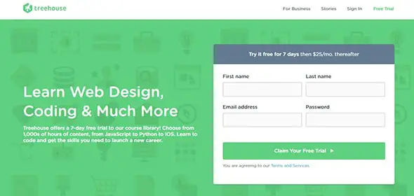 Treehouse Website Design