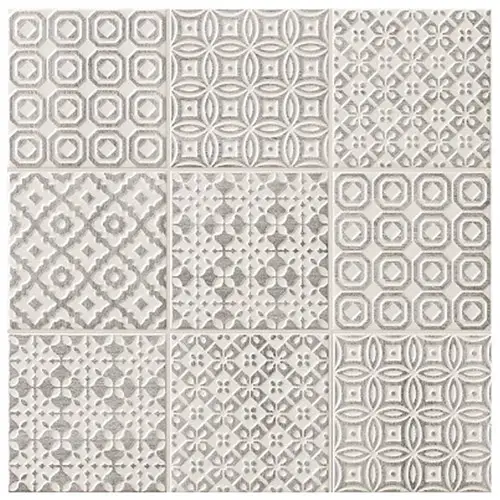 Batik Patchwork Grey tile Pattern and Texture Designs