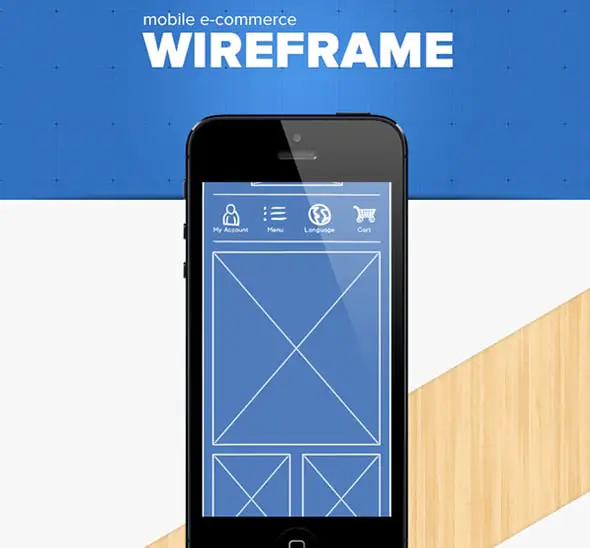 E-Commerce wireframe Concept design