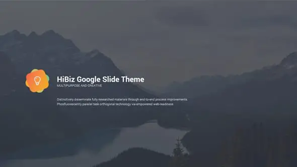 HiBiz Google Slides Presentation Template