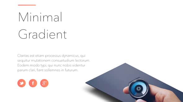 Minimal Gradient Keynote Template