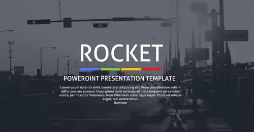 Rocket Powerpoint Presentation Template