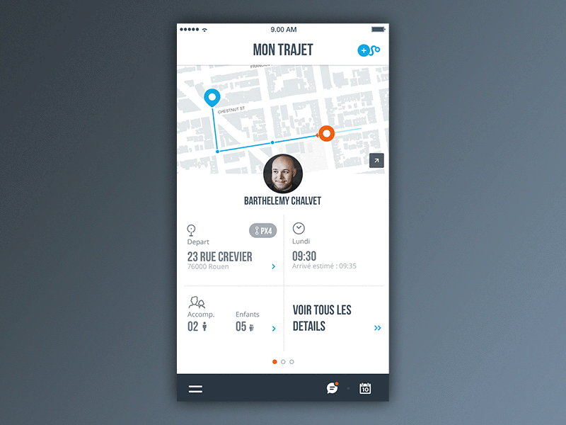 New App Menu Interaction by Barthelemy Chalvet