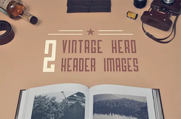 2 Vintage Hero Header Images