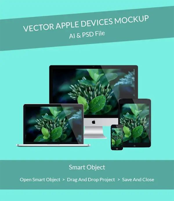 Vector Apple Devices Mockup