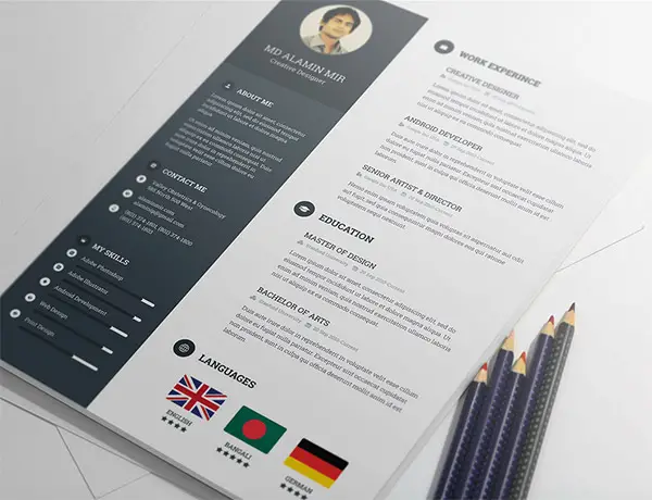 Free Resume Template by Alamin Mir