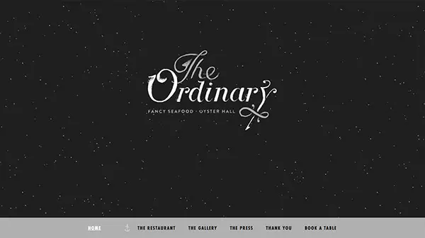 The Ordinary splash page design