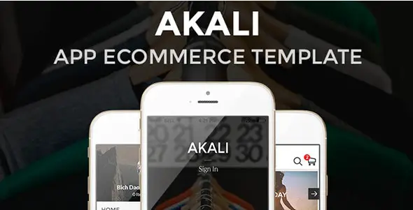 Akali Ecommerce App Sketch Templates