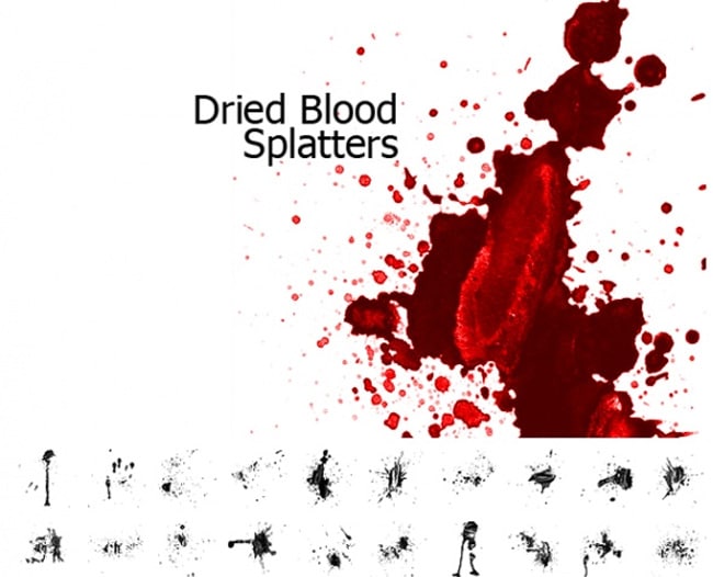 Dried Blood Splatters