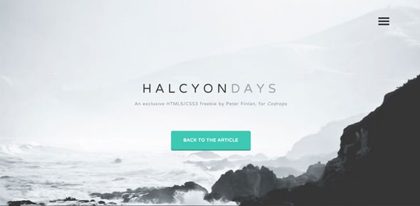 Halcyon-days-–-Free-HTML5-website-template