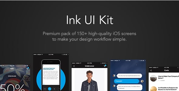 Ink UI Kit Sketch Templates