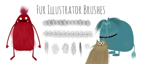 FREE-HAIRY-FUR-ILLUSTRATOR-BRUSHES Free Illustrator Brush Sets 