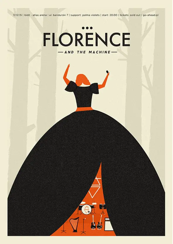 Florence and the Machine Poster Design