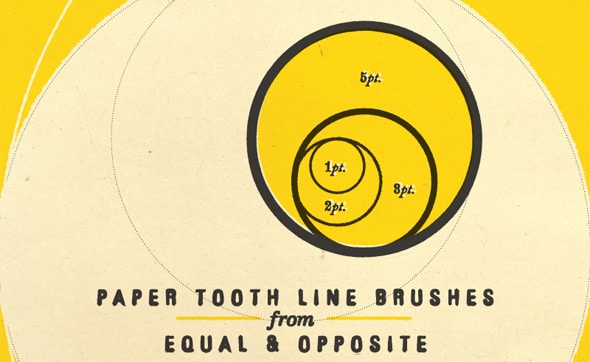 PAPER-TOOTH-LINE-BRUSHES Free Illustrator Brush Sets 