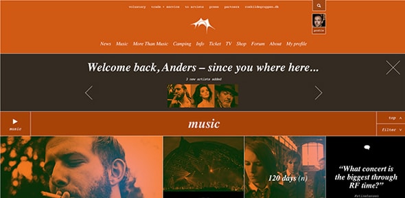 Roskilde Festival - Digital Platform