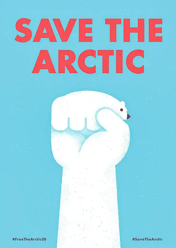 Save Arctic Poster Designs
