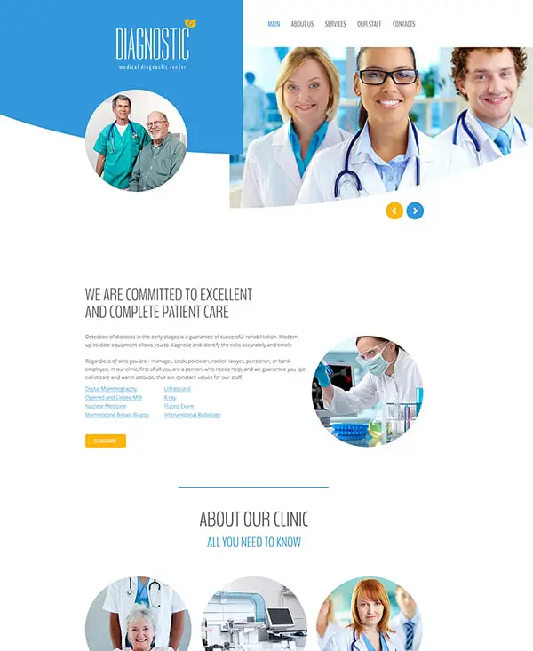 31. 1 medical html5 template