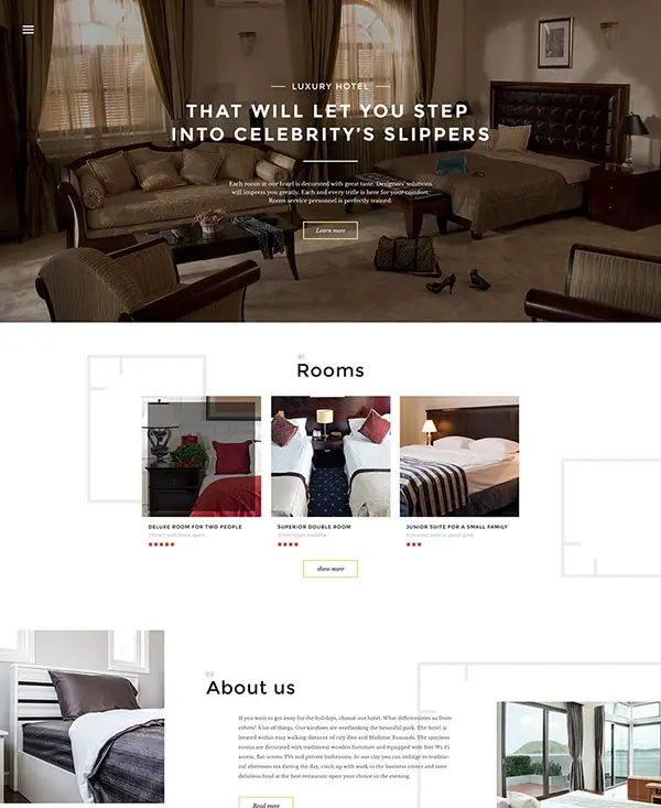 38. 1 html5 hotel template