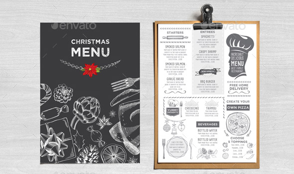 Christmas Menu Restaurant