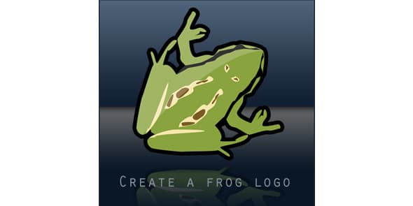 Create frog logo Photoshop