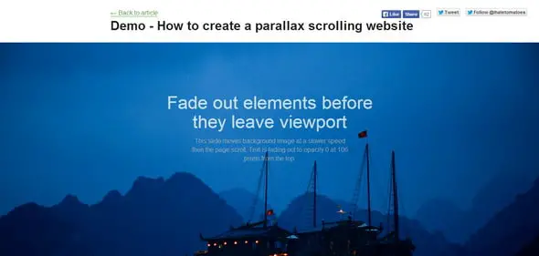 Creating a Parallax Scrolling Webpage Using Jarallax.js