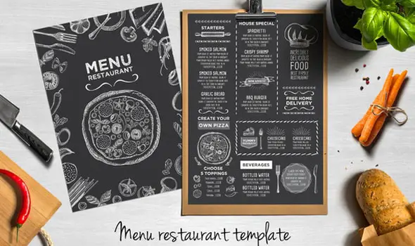 Food menu, restaurant flyer #8