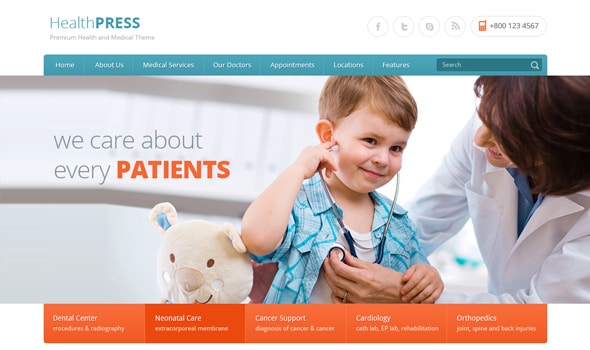 Healthpress Responsive WordPress