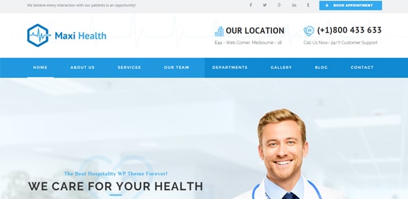 Maxi Health Medical HTML Template