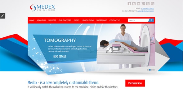 Medex Responsive Medical Website Designs