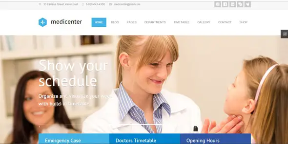 MediCenter Responsive Medical WordPress Theme