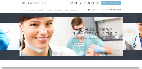 MedicalDoctor WordPress Theme Medical
