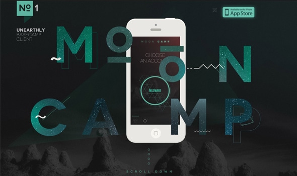 Mooncamp App Landing Pages