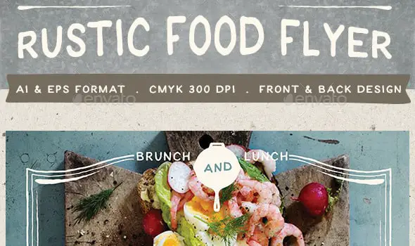 Rustic Food Promo Flyer Template
