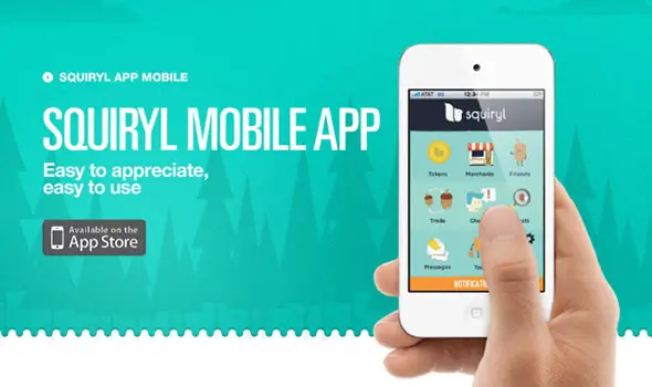 Squiryl Social Loyalty App Landing Pages