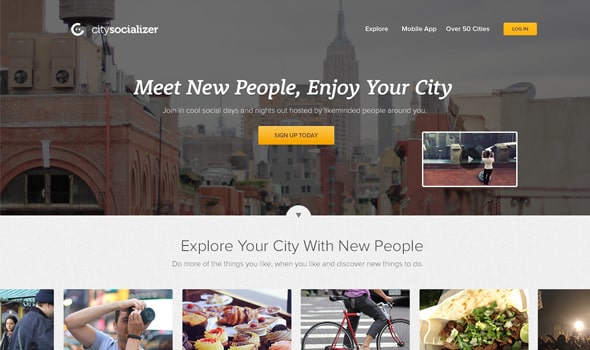 citysocializer Homepage