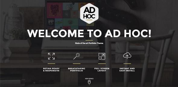 Ad-Hoc Portfolio theme