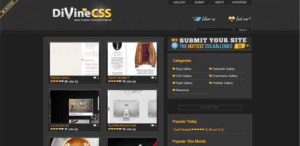 Divine CSS Best Web Design Galleries