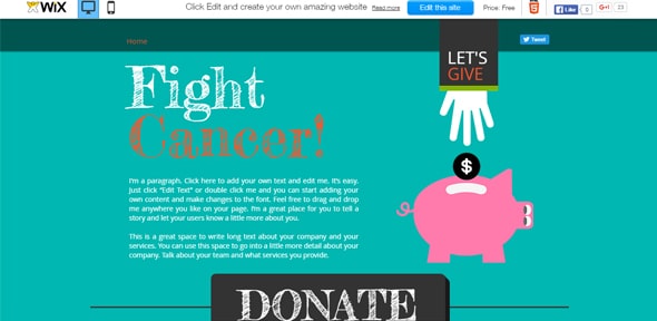 Fundraising Website Template