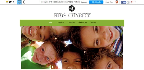 Kids Charity Website Template