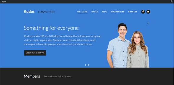 Kudos BuddyPress Theme