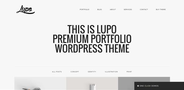 Lupo Portfolio WordPress Theme