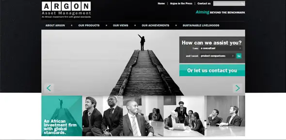 Argon Financial Website Designs