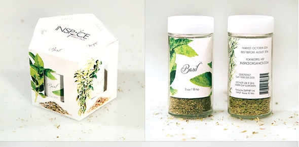 Inspice Packaging Set branding ideas for startups