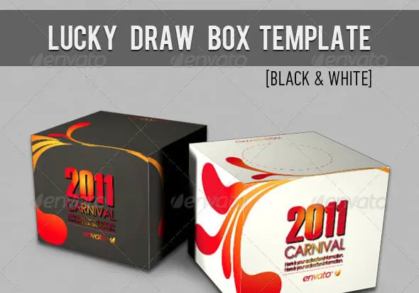 Lucky Draw Box Template