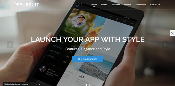 Pursuit - Flexible App & Cloud Software Theme