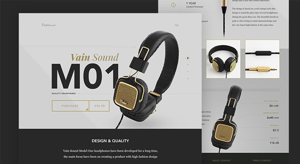 Vain Sound Model One Product Page