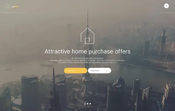 14. Real Estate Bootstrap HTML5 template