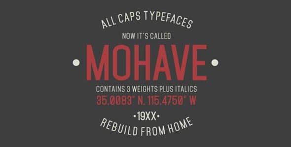 15 Mohave Free All Caps Fonts 