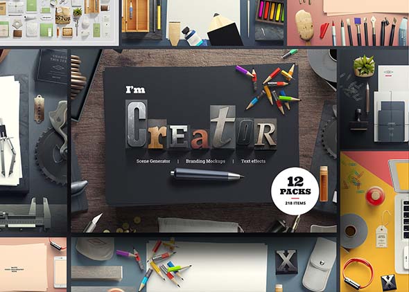 17 I am Creator — Mockup Scene Generator